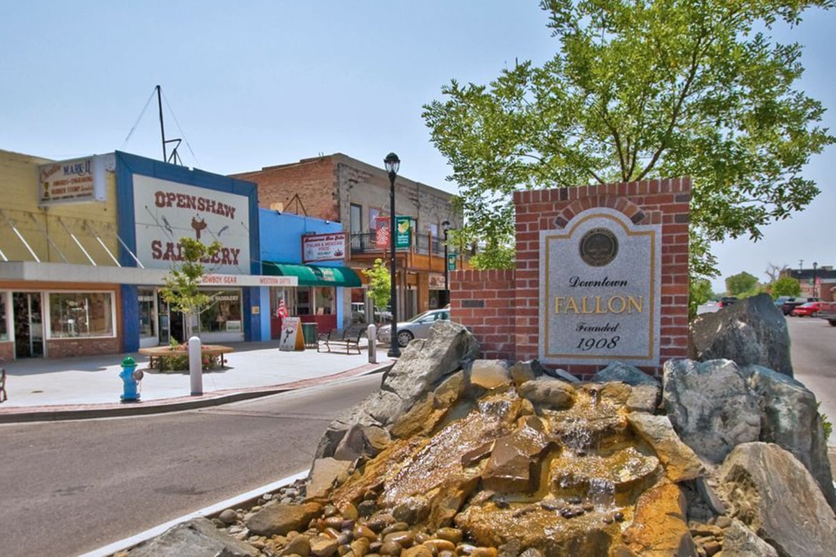 Downtown Fallon sign